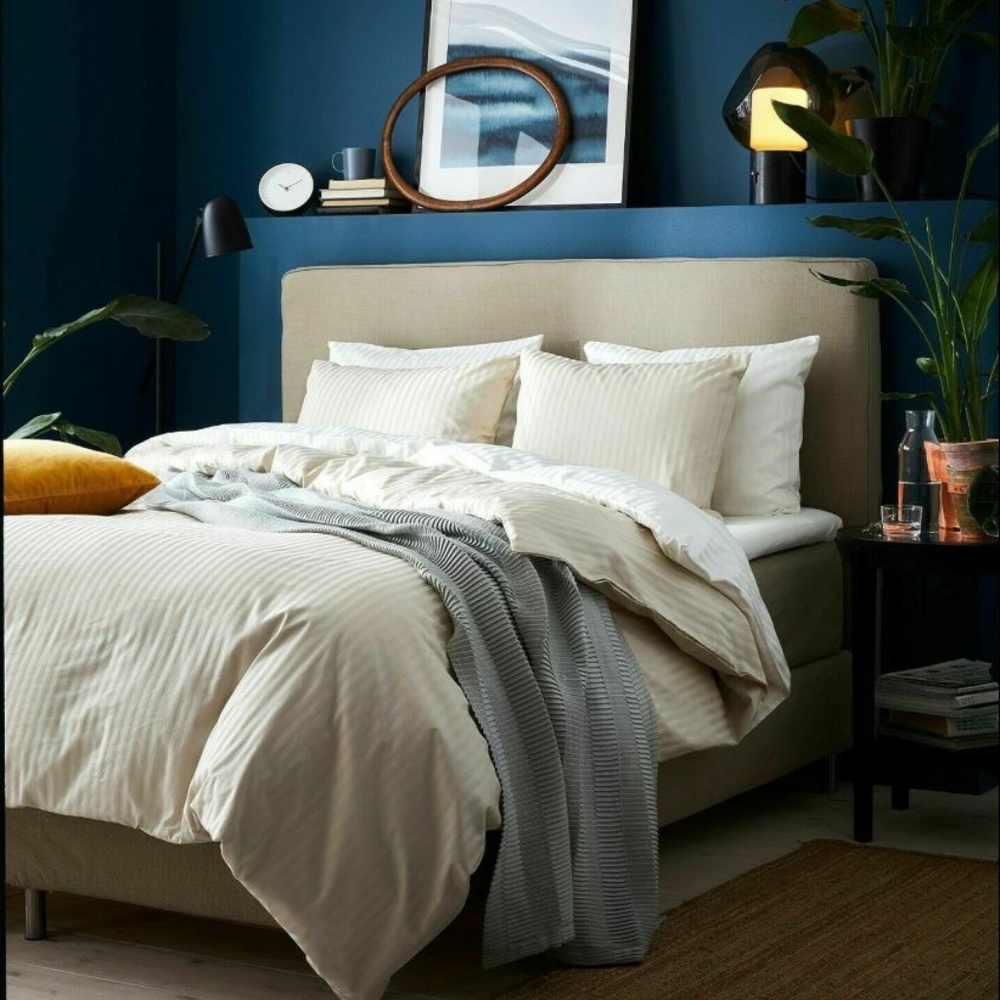 Ikea NATTJASMIN Full/Queen Duvet Cover 2Pillowcase - Picture 6 of 8